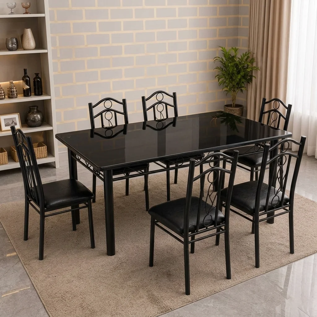 6 Chairs Dining Table Set – Model A39