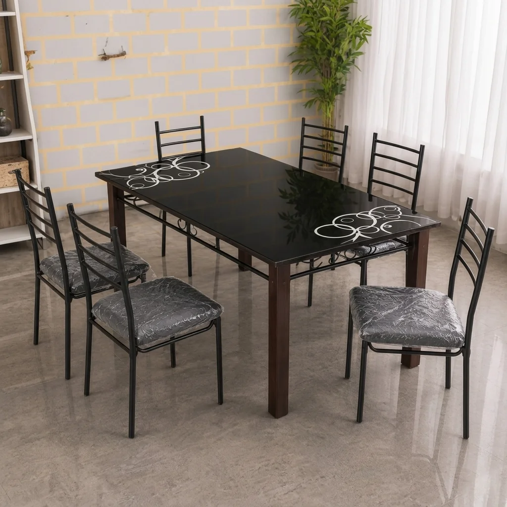 6 Chairs Dining Table Set – Model D2
