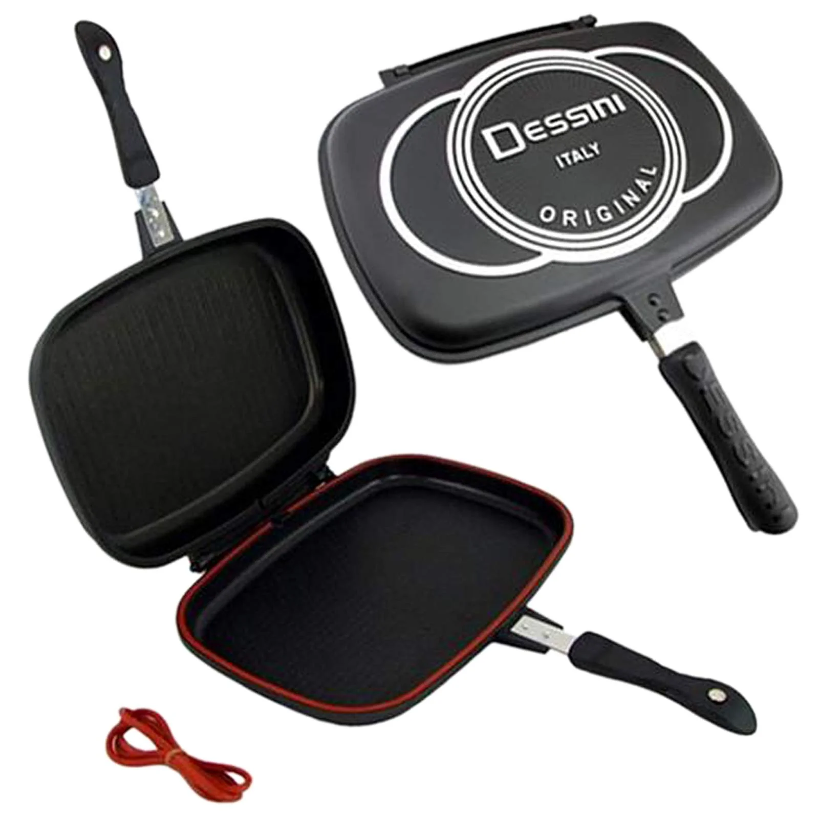 Die Casting Double Grill Pan Dessini 36cm