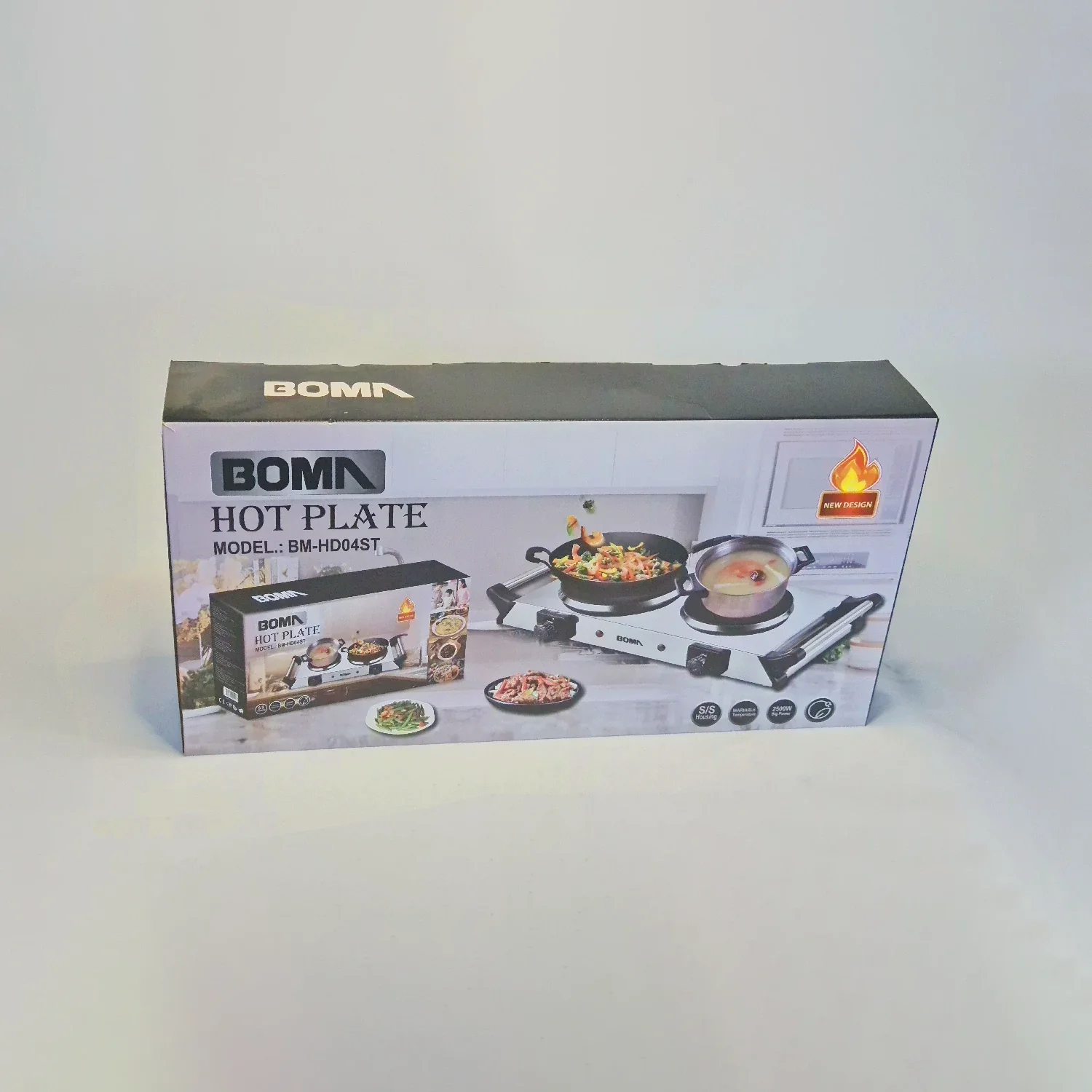 Double Solid-Plate Electric Stove BOMA BM-HD04ST
