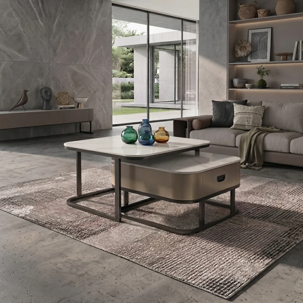 Dual‑Piece Coffee Table – Model 04